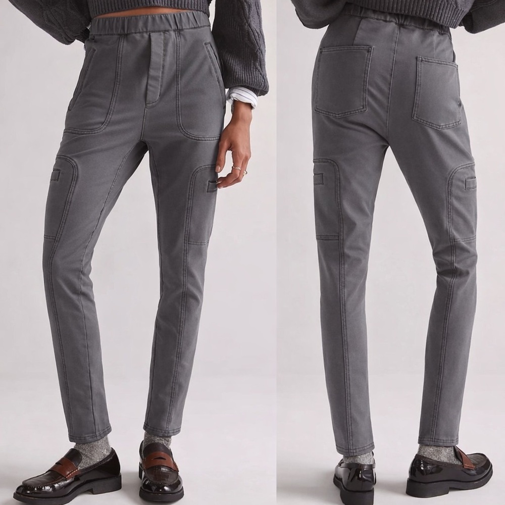 Pilcro x Anthropologie The Hiker Utility Stretch Pocket Leggings Pant Gray Sz M